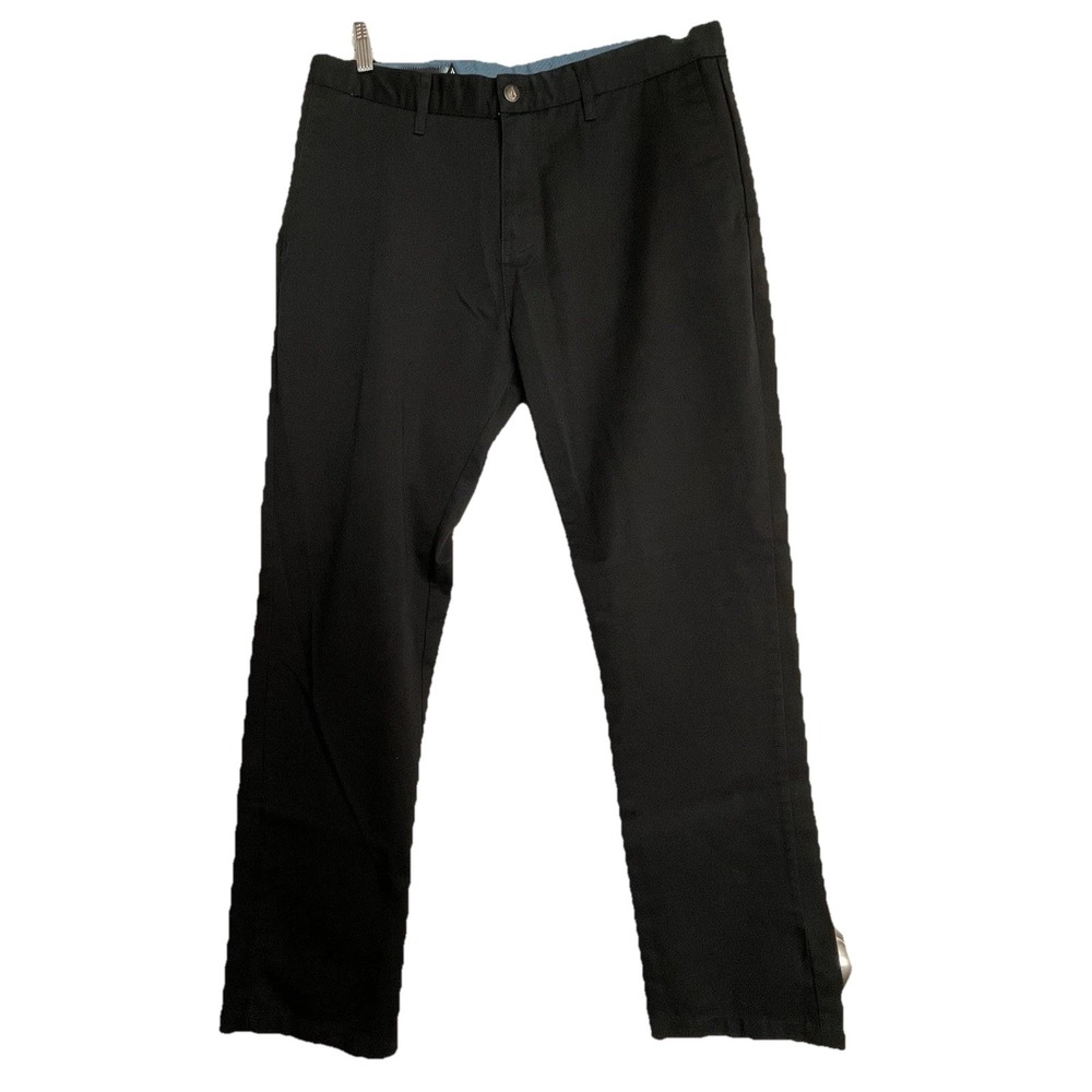 Volcom Corpo Class Trousers‎ Men's Sz 34 Black Straight Leg Pants A1931504